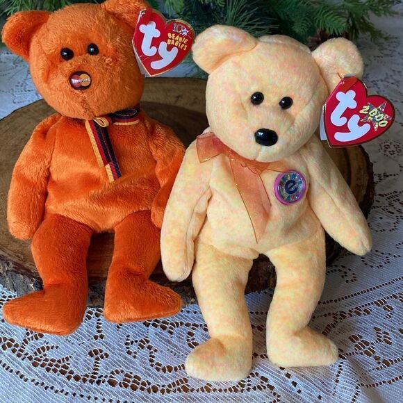 Two Ty Beanie Babies Mastercard & E-Bay Bears - Picture 14 of 15
